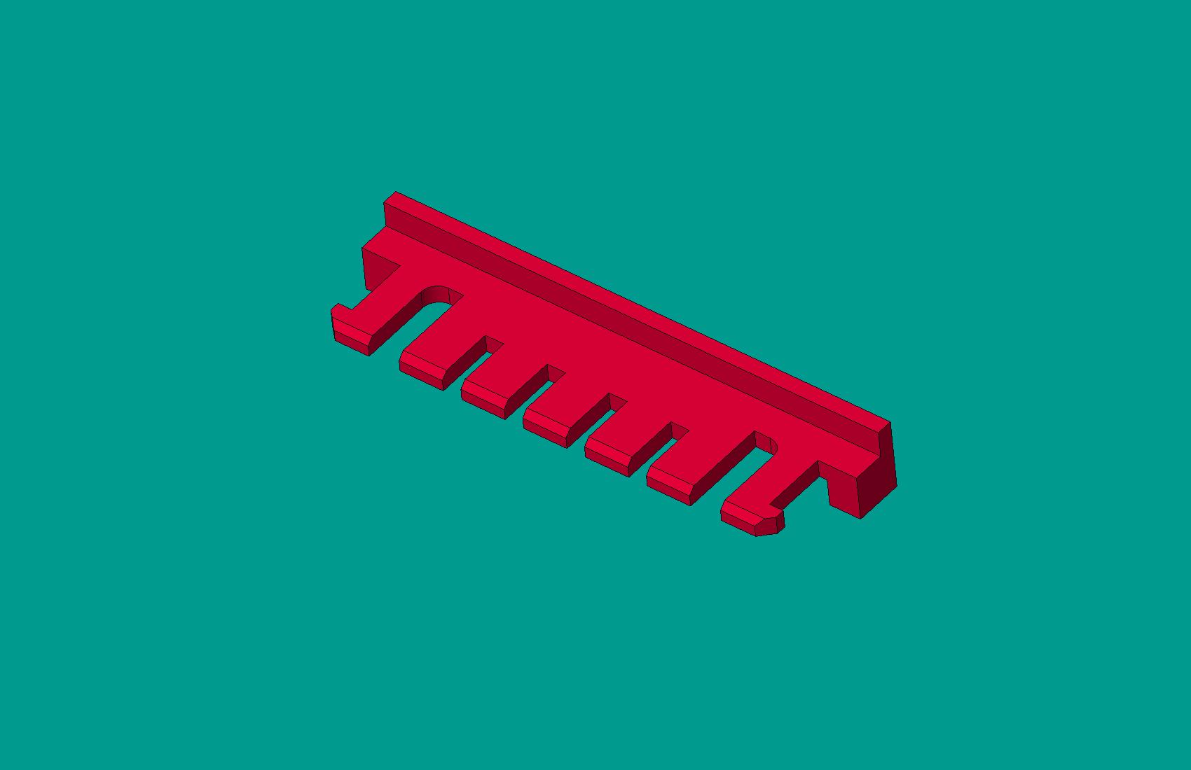 2.0間距，A2008S-7鎖片紅色