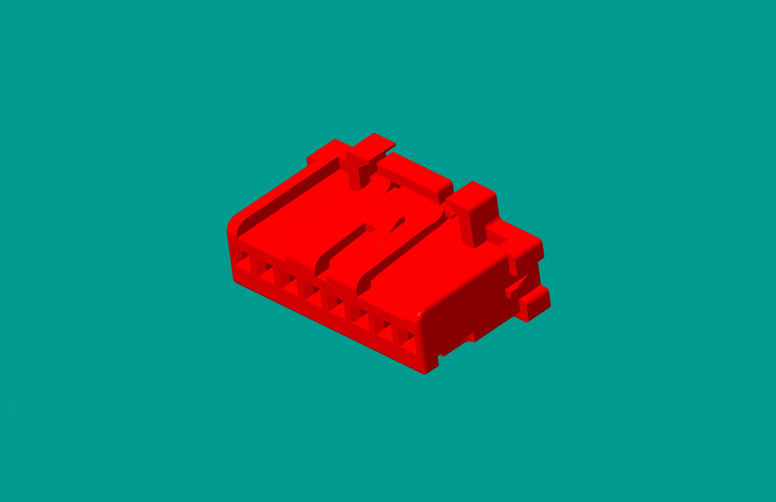 2.0間距，PNIRP-08V-S插頭/紅色/