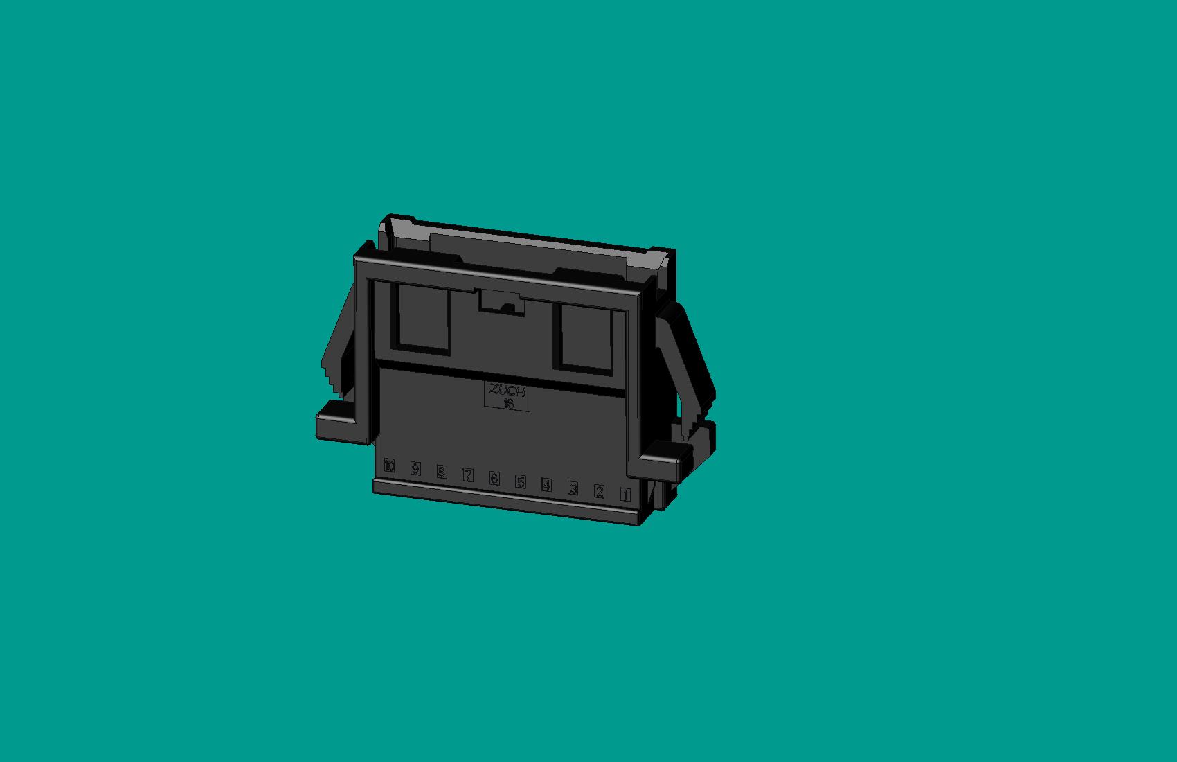 2.0間距，PNIRR-10V-S(帶鎖定面板)黑色