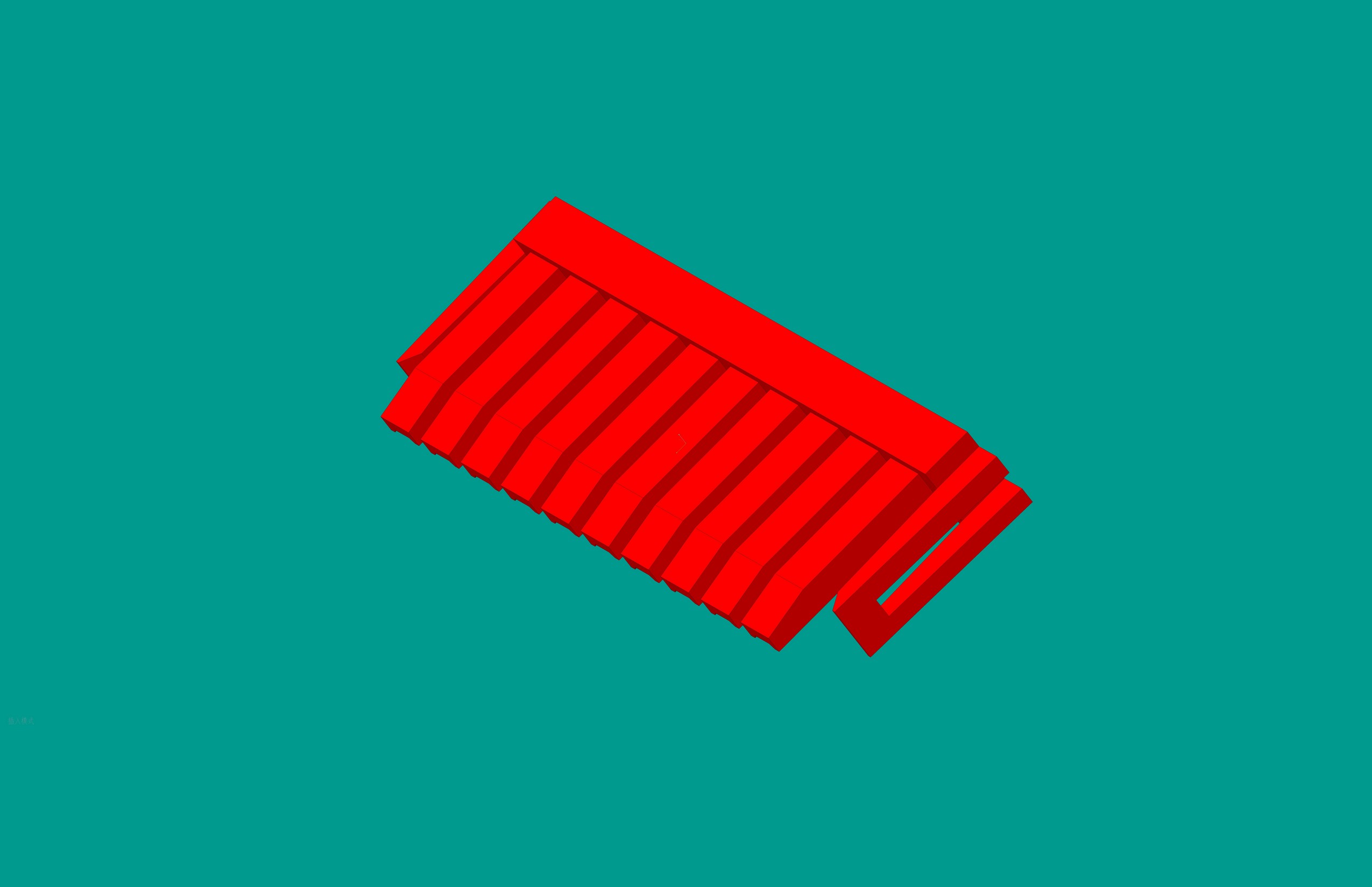 2.0間距，PNIS-10V鎖定片/紅色/