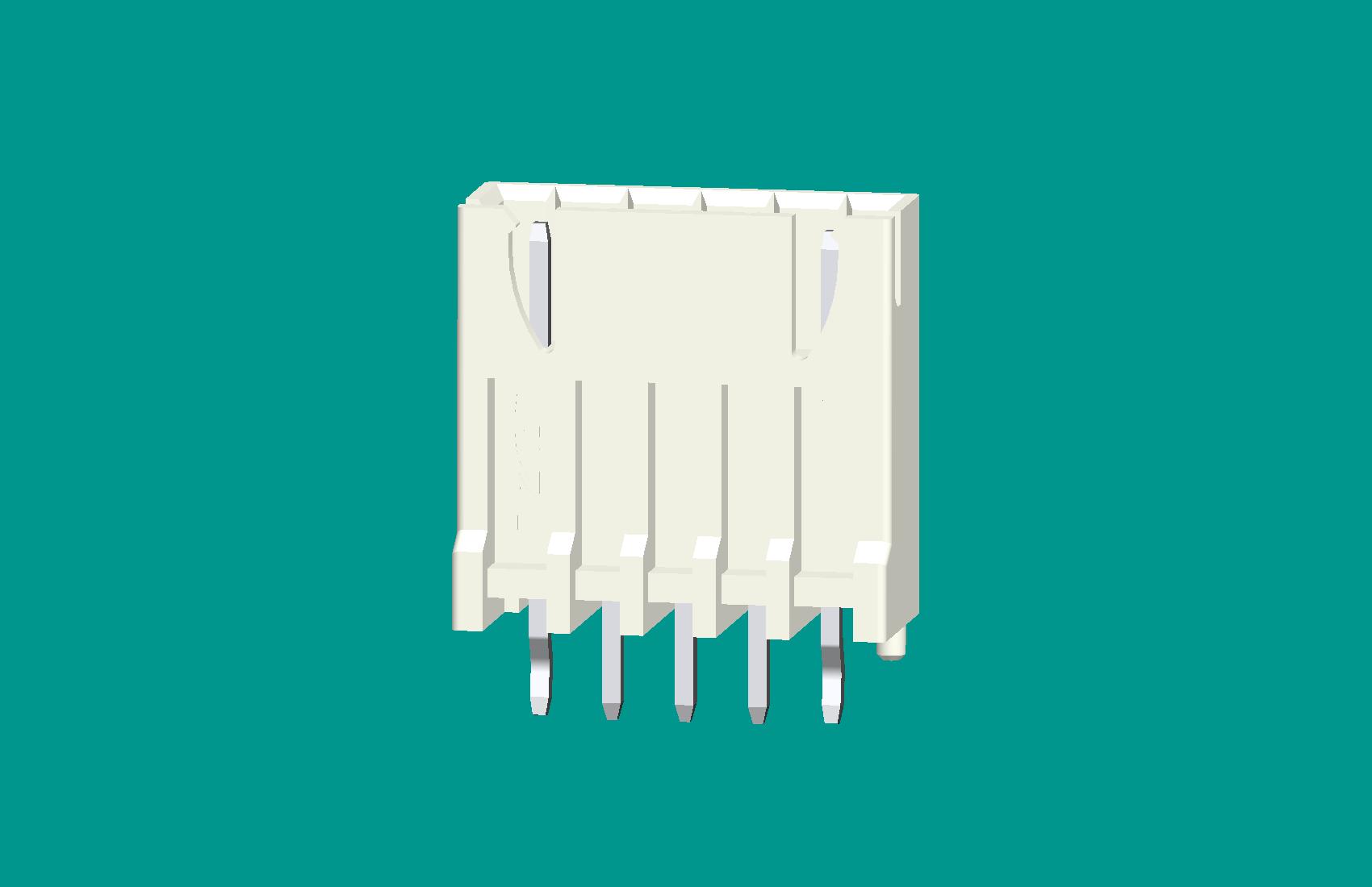 XH灌膠型針座5位本色-高灼熱絲