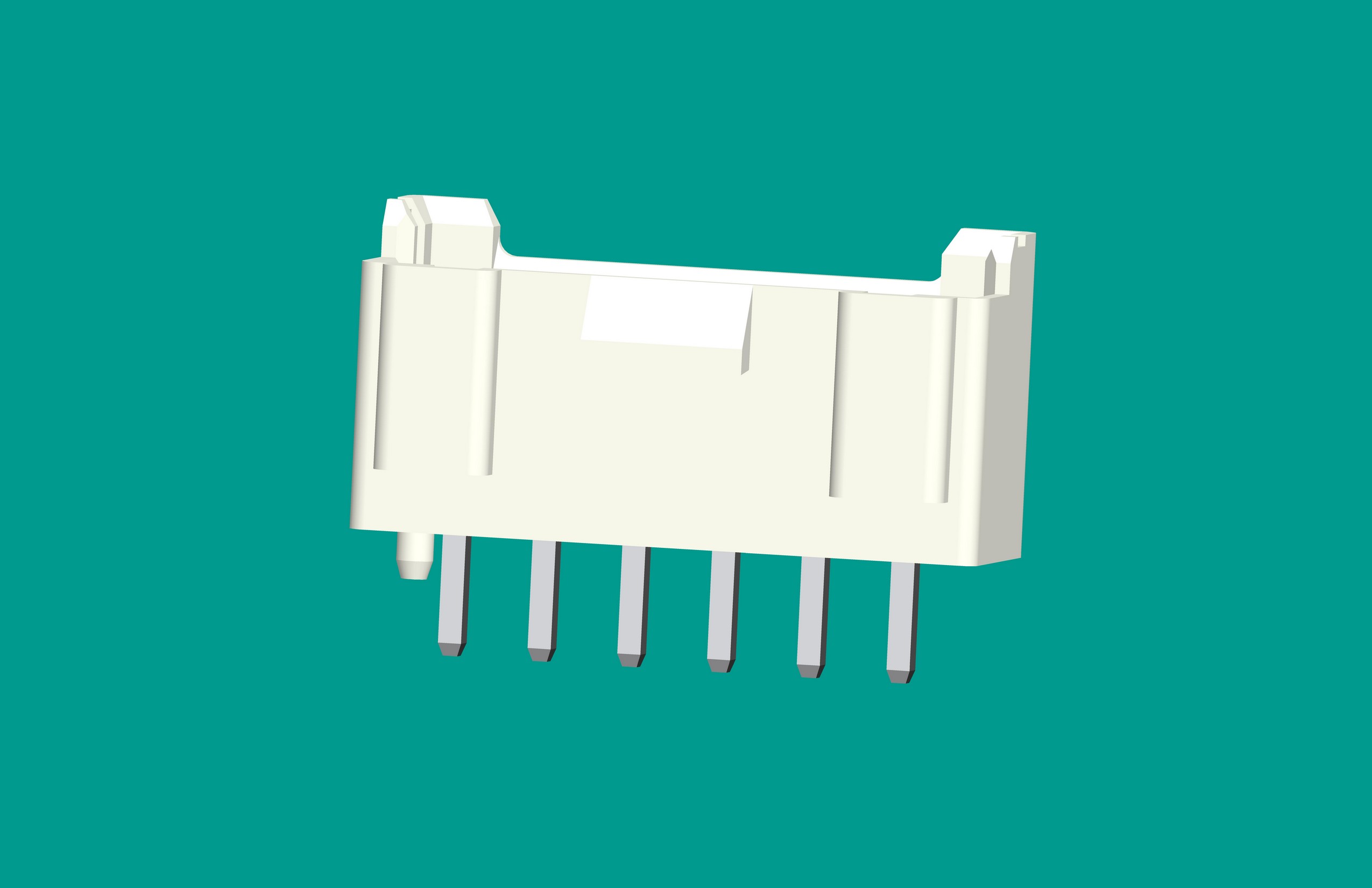 B6B-XH-K3a立式針座白色/普通PA66