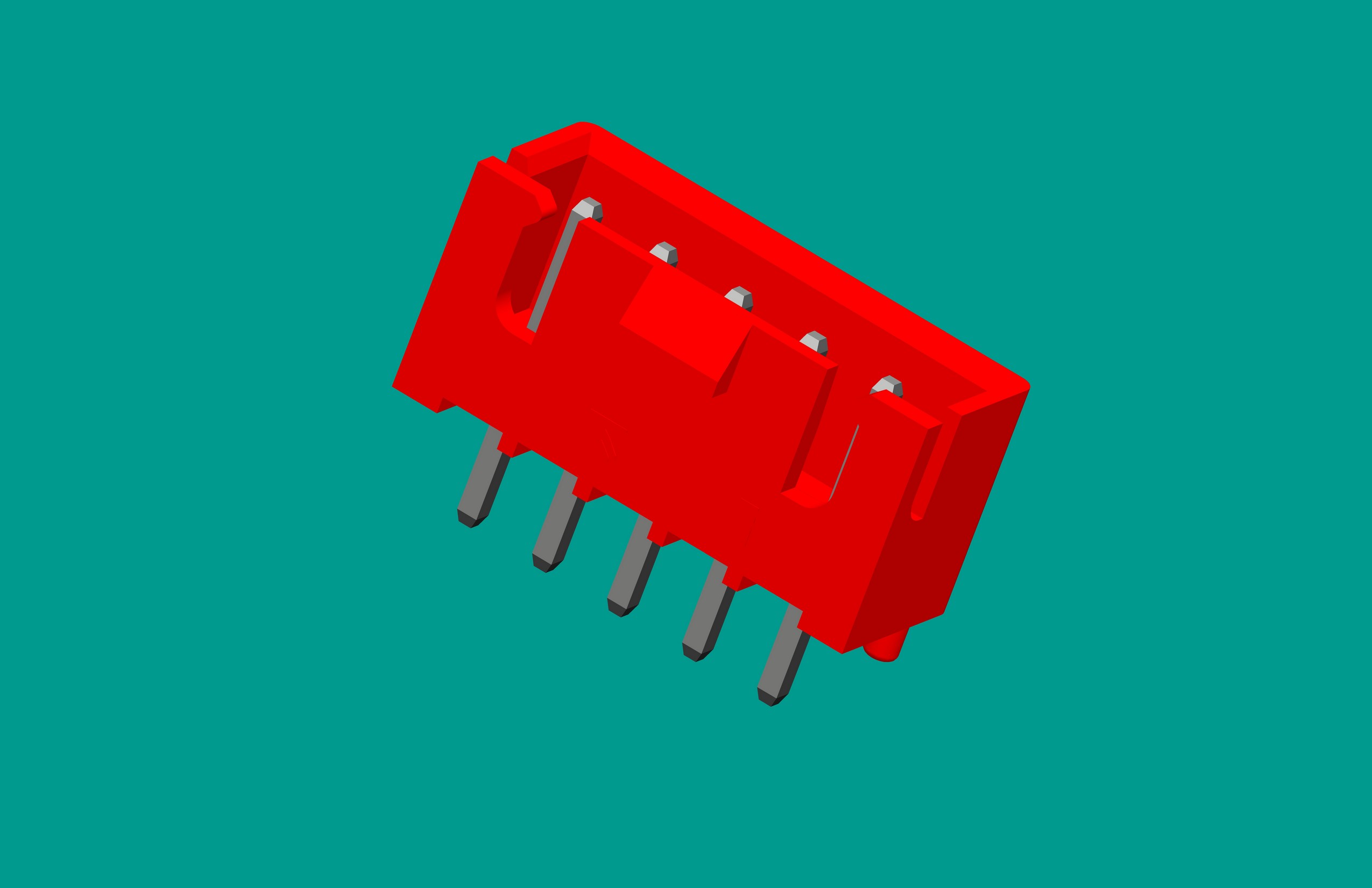 XH帶扣帶定位針座-5直針 紅色