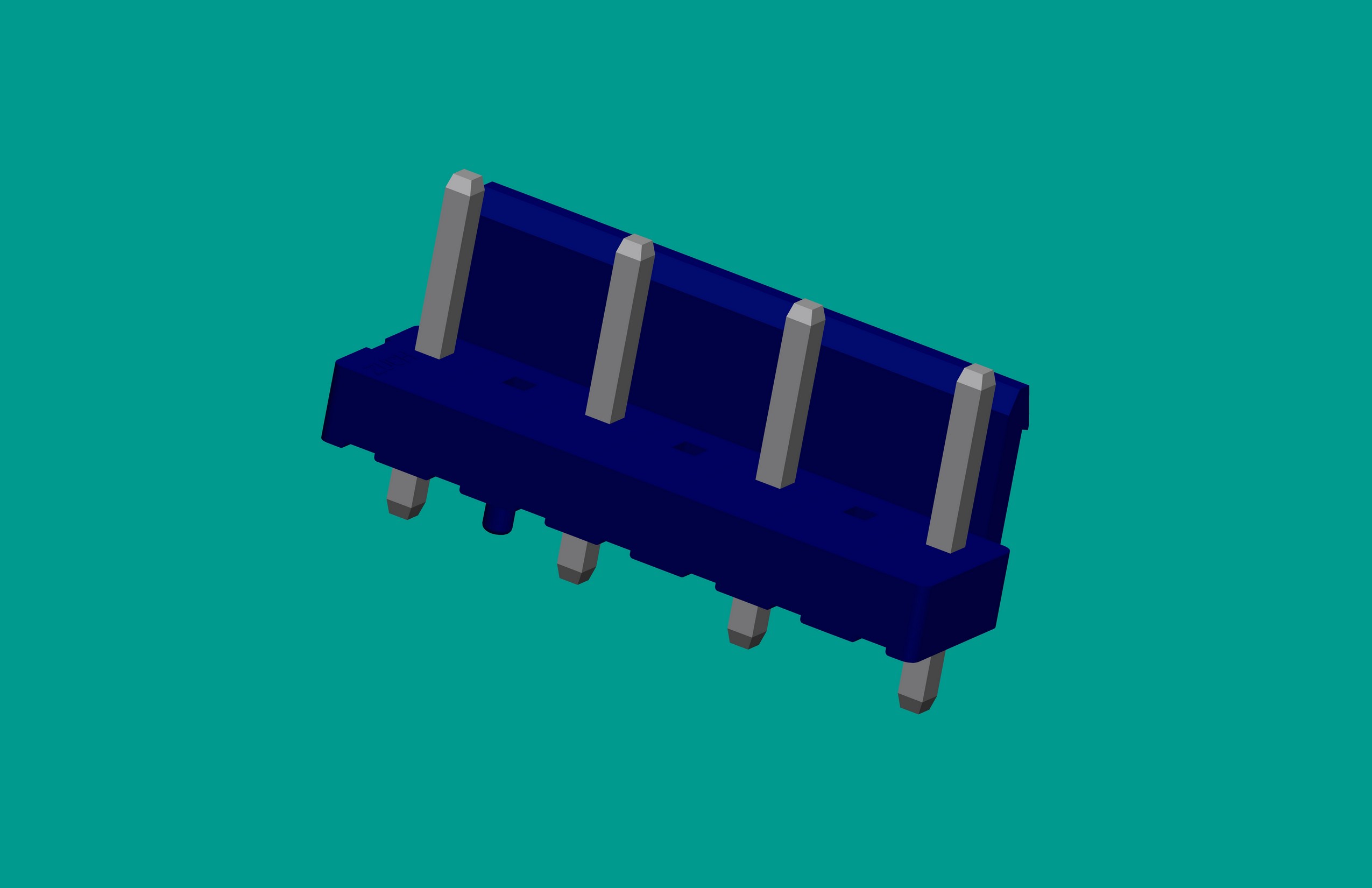 VH7A半包(缺2、4、6針)藍(lán)色帶定位針座