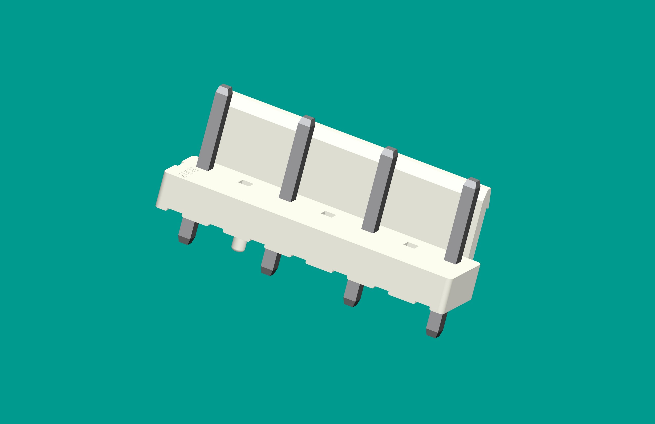 VH-7A4半包帶定位(缺第2、4、6針)立式針座白色/普通PA66