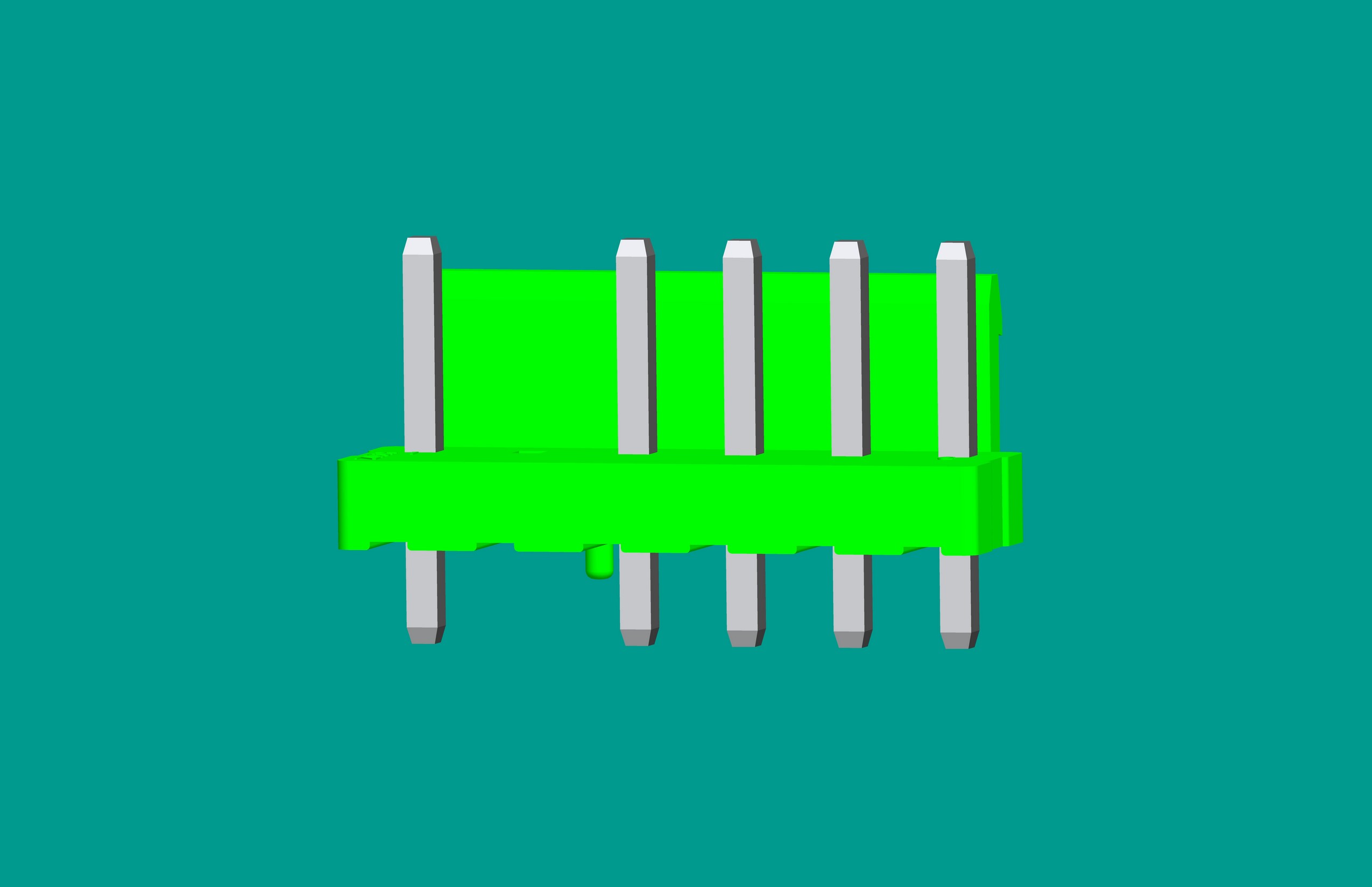B5P6-VH-AM立式針座綠色/(缺第2針)/高灼熱絲