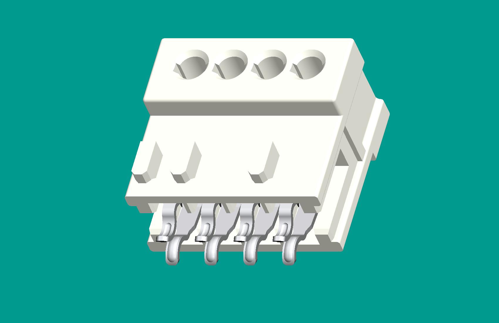RAST2.5孔座4位(鍵位420)-高灼熱絲