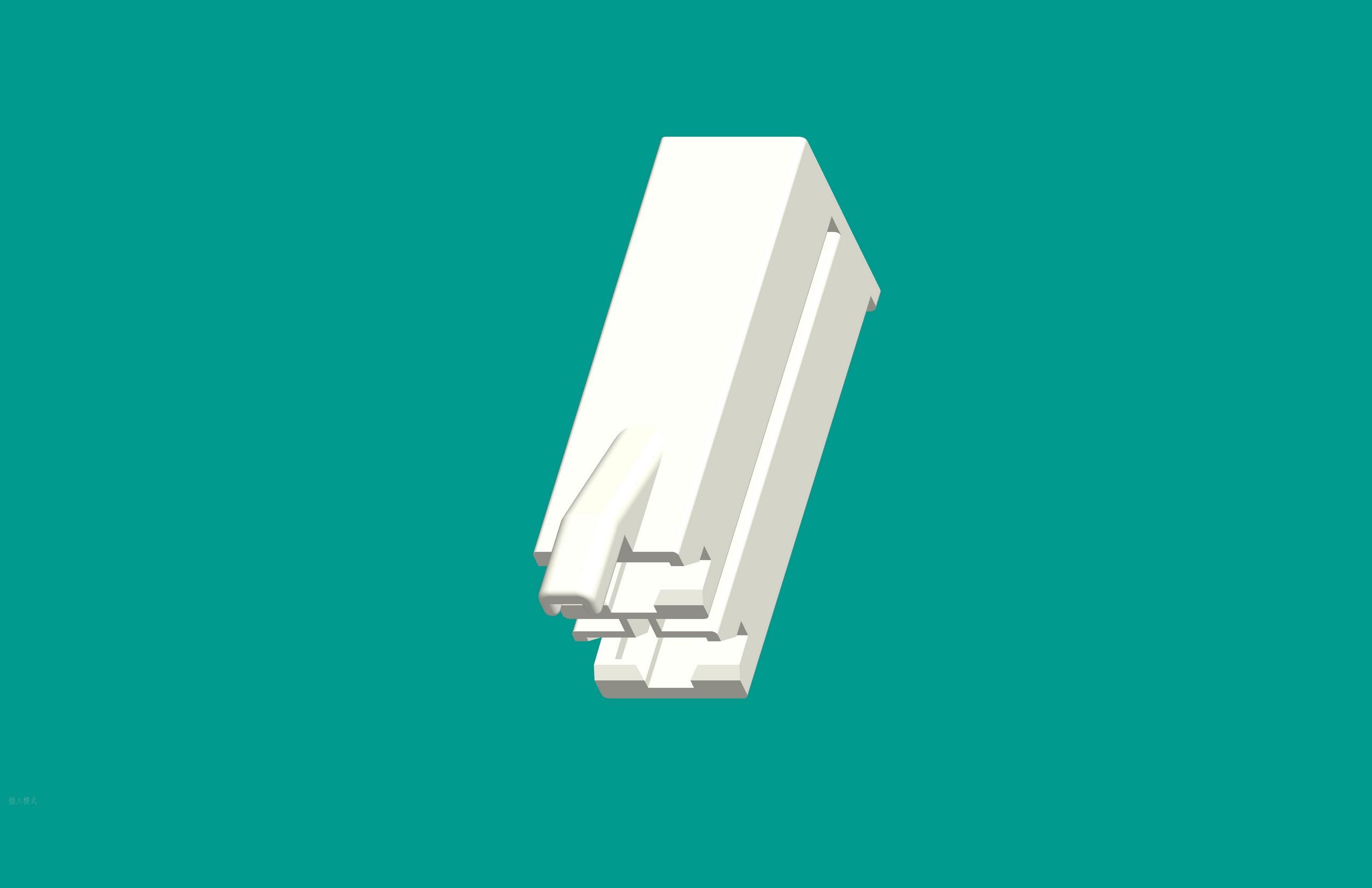 187帶鎖兩孔(630821)白色