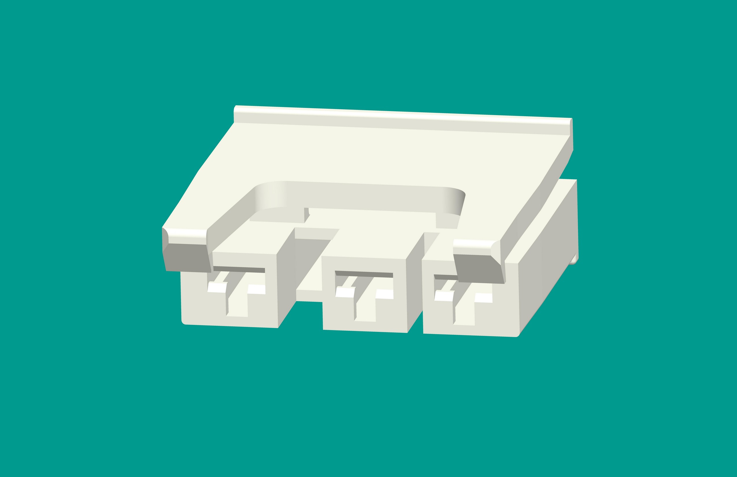 MG610539（110）-3孔帶蓋塑件白色-高灼熱絲